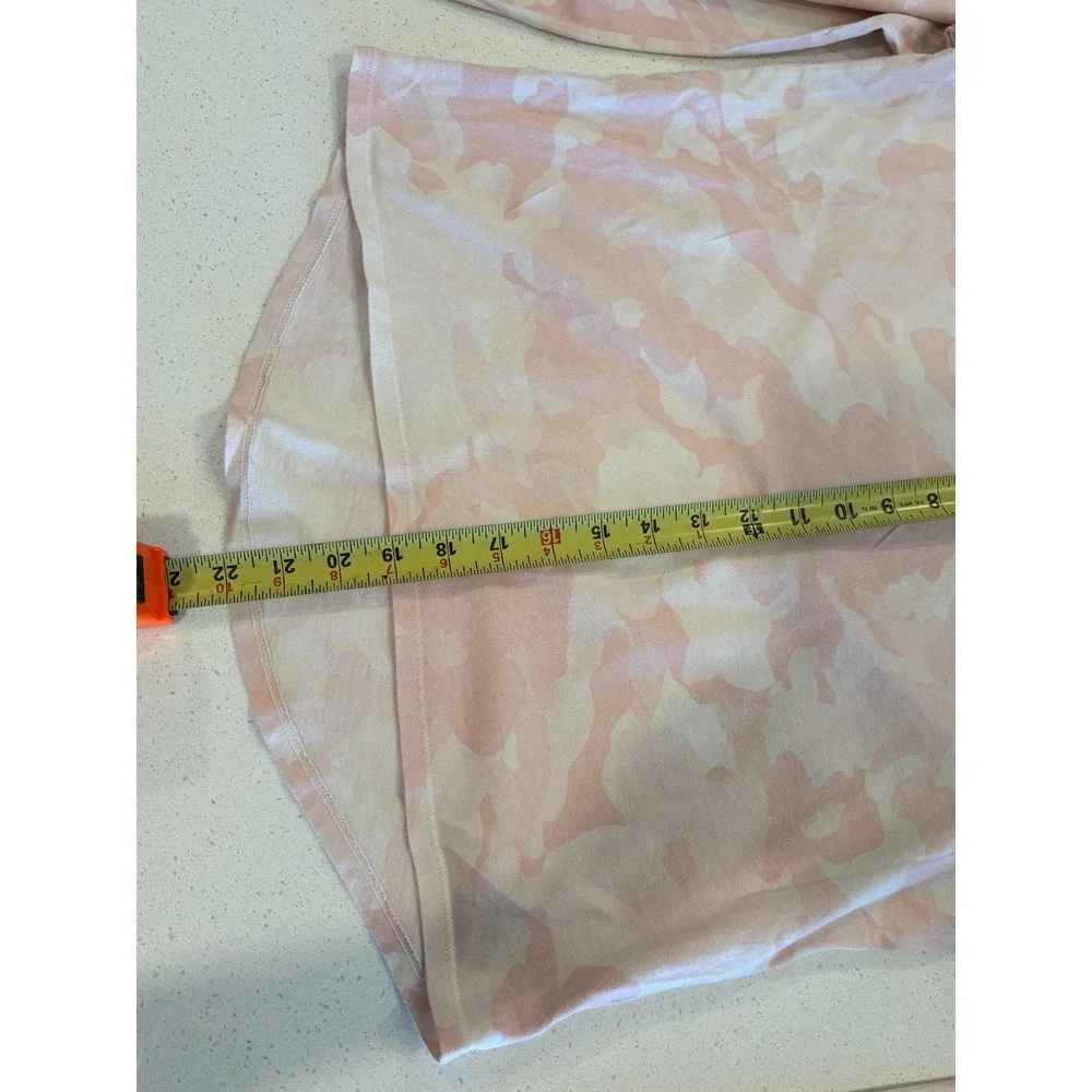 Old Navy Softest Shirt Girls XL‎ 14-16 Pink White Camouflage Casual High Low Hem
